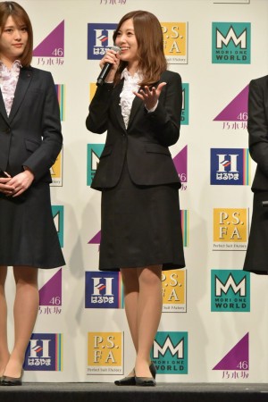 白石麻衣、「はるやま／P．S．FA フレッシャーズキャンペーン 」新CM発表会に出席