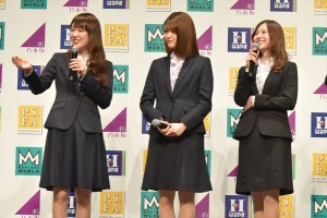 「はるやま／P．S．FA フレッシャーズキャンペーン 」新CM発表会にて