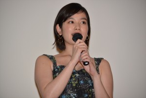 筧美和子、『犬猿』初日舞台挨拶にて