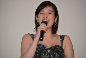 筧美和子、『犬猿』初日舞台挨拶にて