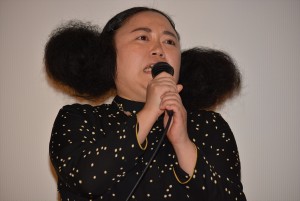 江上敬子、『犬猿』初日舞台挨拶にて