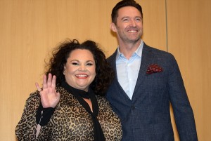 キアラ・セトル＆ヒュー・ジャックマン、『グレイテスト・ショーマン』来日記者会見にて