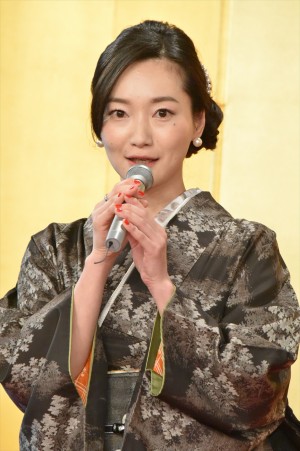 里アンナ、NHK大河ドラマ『西郷どん』新出演者発表会見に登場