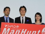 映画『マンハント』公開記念舞台挨拶の様子