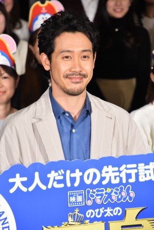 大泉洋、『映画ドラえもん　のび太の宝島』大人だけの先行試写会に登壇