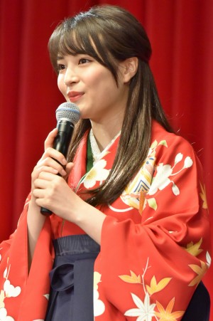 広瀬すず、『ちはやふる‐結び‐』完成披露試写会舞台挨拶に登壇