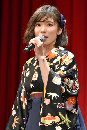 松岡茉優、『ちはやふる‐結び‐』完成披露試写会舞台挨拶に登壇