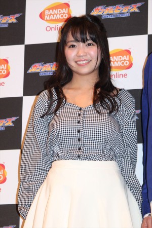 大原優乃、『ガンダムヒーローズ』プレス発表会に登場