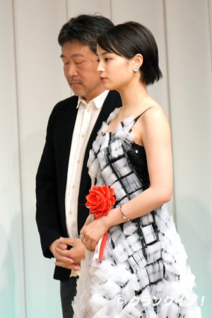 「第27回 東京スポーツ映画大賞」授賞式にて、広瀬すず