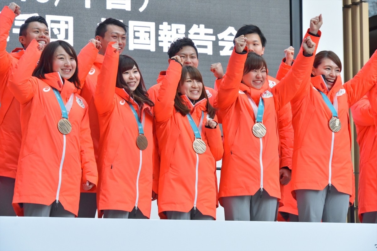 平昌オリンピック「日本代表選手団　帰国報告会」にて