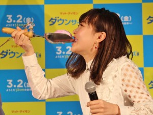 映画『ダウンサイズ』公開直前イベントに登壇した村上佳菜子