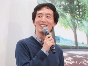 『ペンギン・ハイウェイ』製作発表会見に登場した森見登美彦（原作）