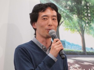 『ペンギン・ハイウェイ』製作発表会見に登場した森見登美彦（原作）