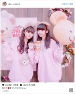 NGT48中井りか＆荻野由佳の“りかゆか”ショットに反響　※「中井りか」インスタグラム