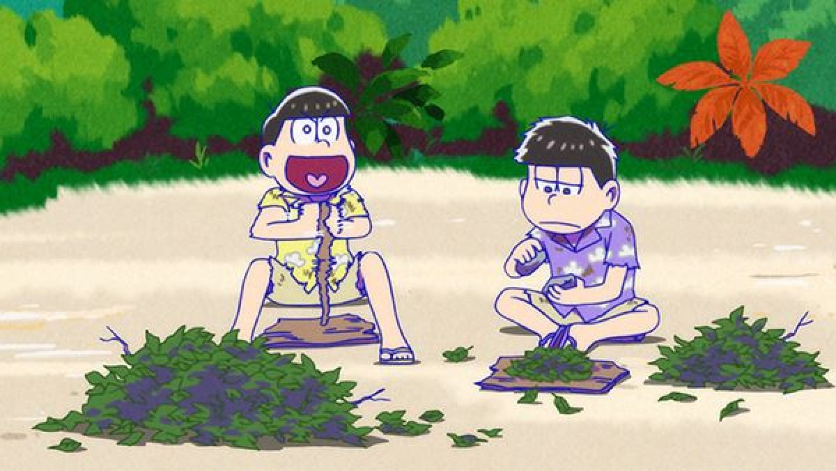 TVアニメ『おそ松さん』第22話場面写真解禁　お酒片手に機内を満喫する6つ子たち