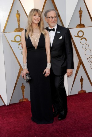 （左から）ケイト・キャプショー、スティーヴン・スピルバーグ