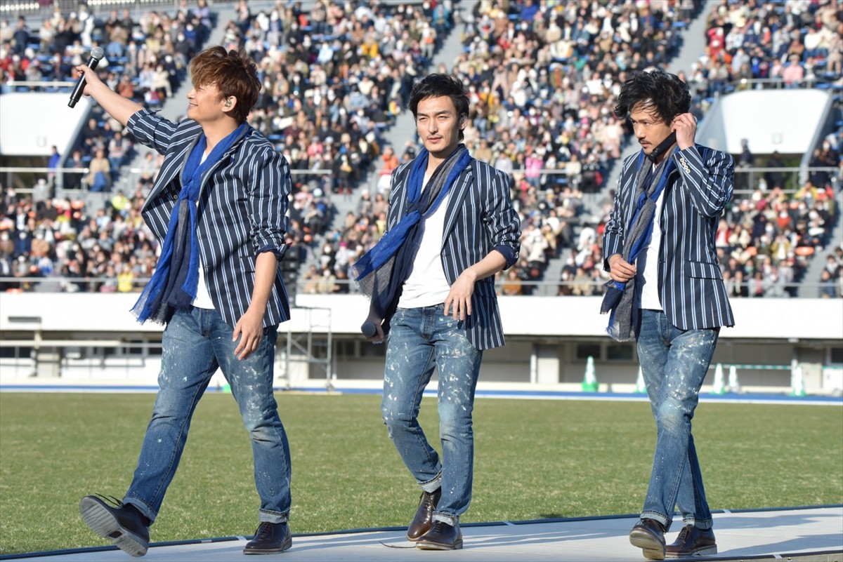 稲垣吾郎、草なぎ剛、香取慎吾、パラスポーツ応援チャリティー曲を『パラ駅伝』で熱唱