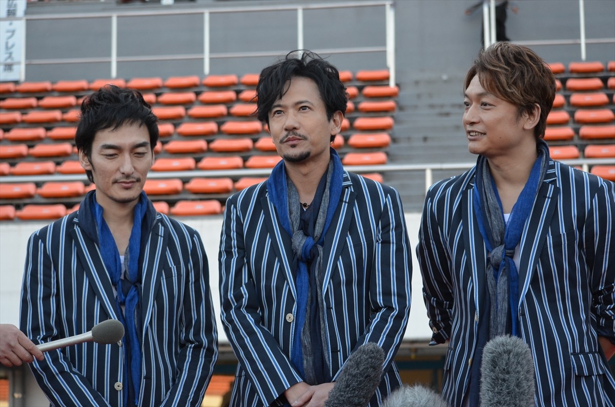 稲垣吾郎、草なぎ剛、香取慎吾、パラスポーツ応援チャリティー曲を『パラ駅伝』で熱唱