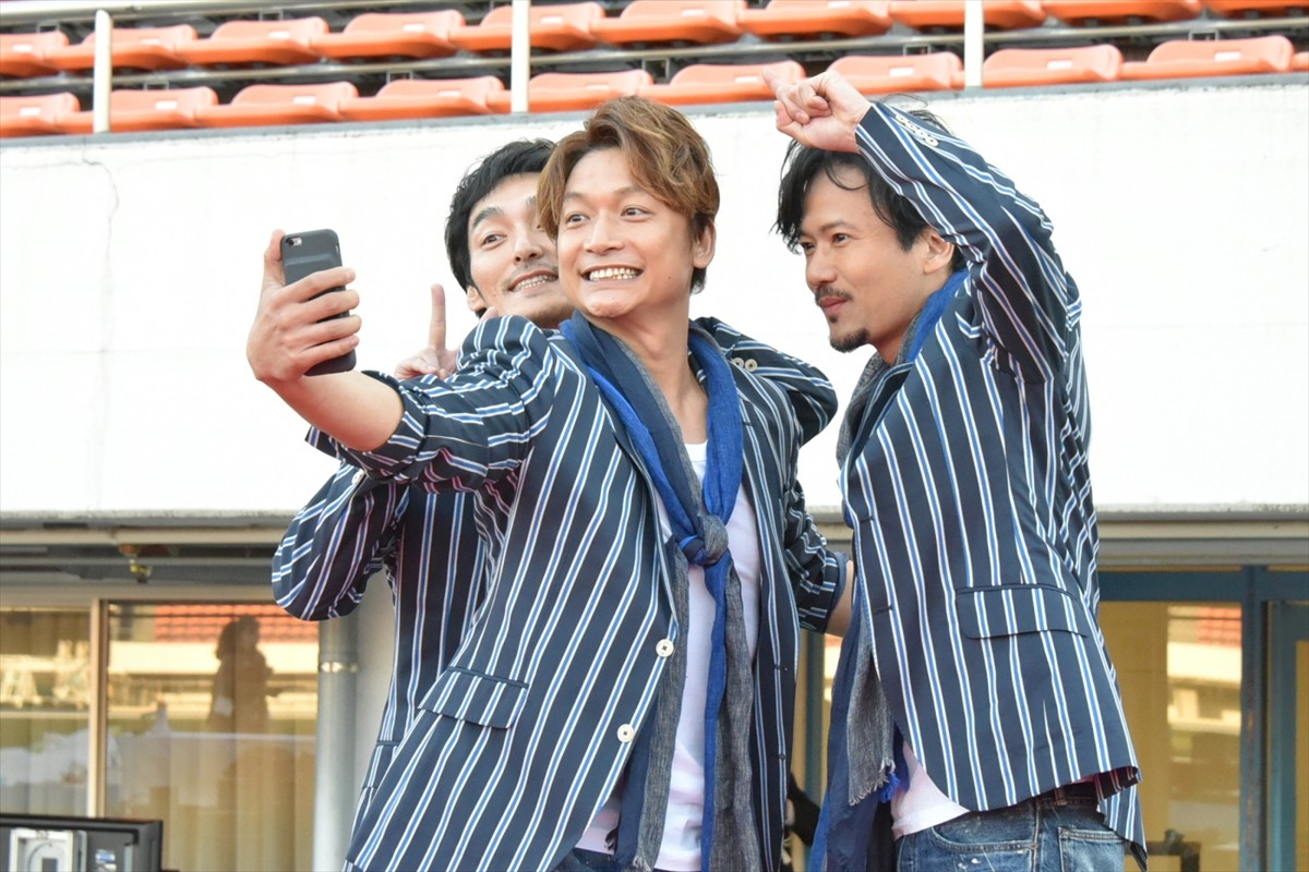 稲垣吾郎、草なぎ剛、香取慎吾、パラスポーツ応援チャリティー曲を『パラ駅伝』で熱唱