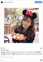真野恵里菜、ディズニーでミニーちゃんに！ 「可愛い」の声殺到