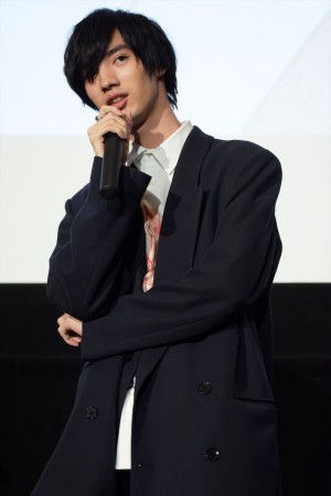 『ミスミソウ』完成披露上映会に登壇した清水尋也