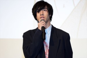 『ミスミソウ』完成披露上映会に登壇した清水尋也
