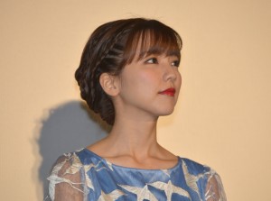 『坂道のアポロン』初日舞台挨拶に登壇した真野恵里菜