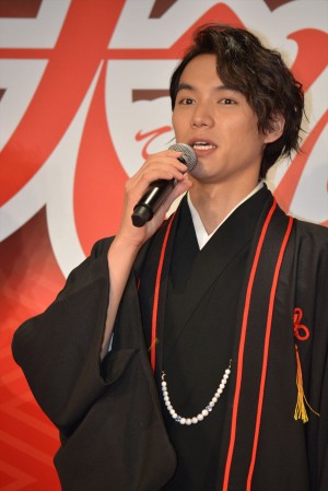 映画『曇天に笑う』“曇天丸”出発式＆公開記念トークイベントに登場した福士蒼汰