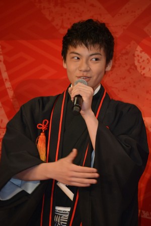 映画『曇天に笑う』“曇天丸”出発式＆公開記念トークイベントに登場した若山耀人