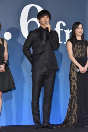 『娼年』完成披露舞台挨拶に登壇した松坂桃李