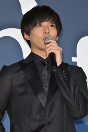 『娼年』完成披露舞台挨拶に登壇した松坂桃李