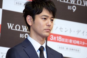 『連続ドラマW イノセント・デイズ』完成披露試写会＆舞台挨拶に登壇した妻夫木聡