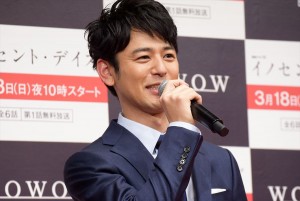『連続ドラマW イノセント・デイズ』完成披露試写会＆舞台挨拶に登壇した妻夫木聡