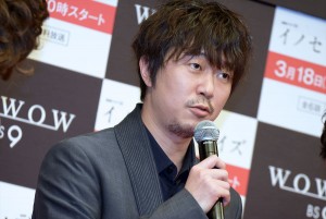 『連続ドラマW イノセント・デイズ』完成披露試写会＆舞台挨拶に登壇した新井浩文