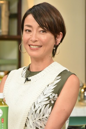 サントリー緑茶「伊右衛門」新TVCM先行記者発表会に出席した宮沢りえ