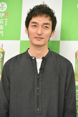 サントリー緑茶「伊右衛門」新TVCM先行記者発表会に出席した草なぎ剛