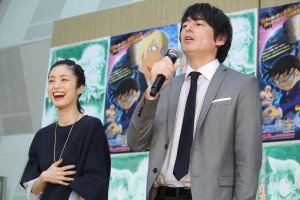 上戸彩、博多大吉、劇場版『名探偵コナン ゼロの執行人』公開アフレコに登場
