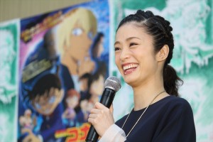 上戸彩、劇場版『名探偵コナン ゼロの執行人』公開アフレコに登場