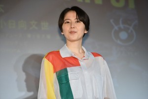 『コンフィデンスマンJP』完成披露試写会＆舞台挨拶にて、長澤まさみ