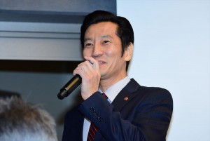 テレビ朝日2018年4月クール『特捜9』記者会見に登場した津田寛治