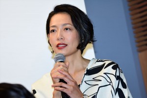 テレビ朝日2018年4月クール『特捜9』記者会見に登場した原沙知絵
