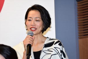 テレビ朝日2018年4月クール『特捜9』記者会見に登場した原沙知絵