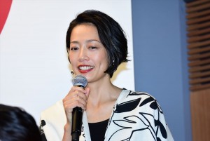 テレビ朝日2018年4月クール『特捜9』記者会見に登場した原沙知絵