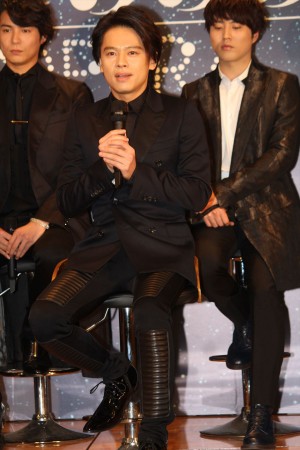 舞台『銀河鉄道999 GALAXY OPERA』制作発表記者会見に登場した中川晃教