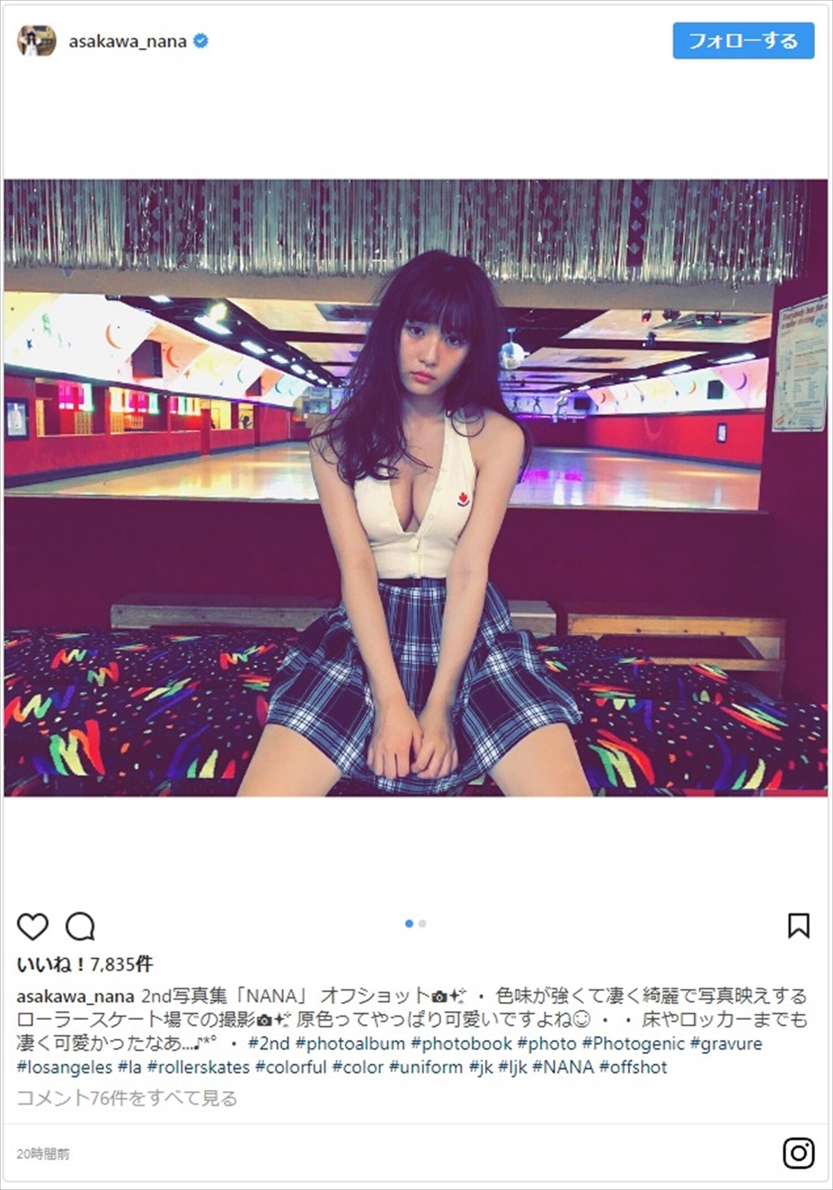 スパガ・浅川梨奈、胸の谷間がセクシーな写真集オフショット公開