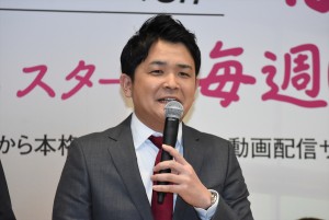 テレビ東京『青春高校3年C組』記者会見にて、千鳥・ノブ