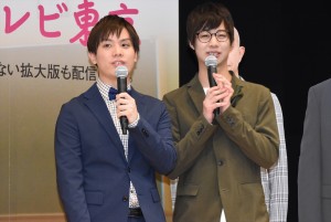 テレビ東京『青春高校3年C組』記者会見にて、レギュラーを勝ち取ったノブナガ