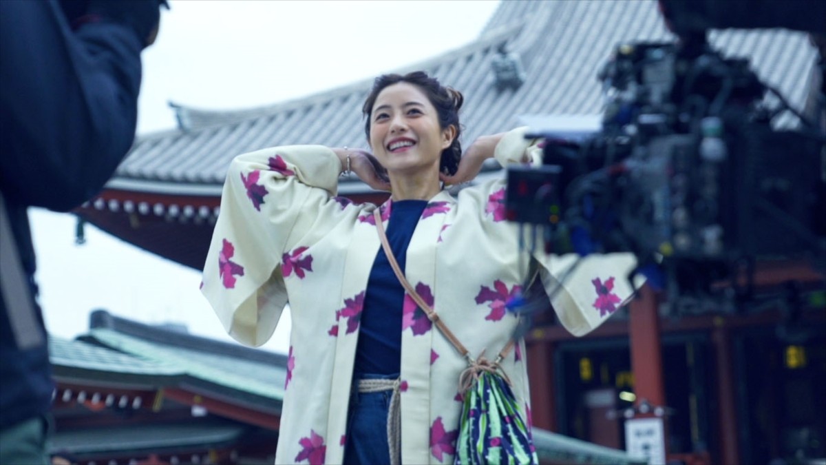 石原さとみが羽織姿で浅草満喫　ナチュラルかわいい新CM解禁