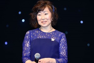 『名探偵コナン ゼロの執行人』完成披露舞台挨拶に登壇した山崎和佳奈