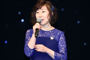 『名探偵コナン ゼロの執行人』完成披露舞台挨拶に登壇した山崎和佳奈